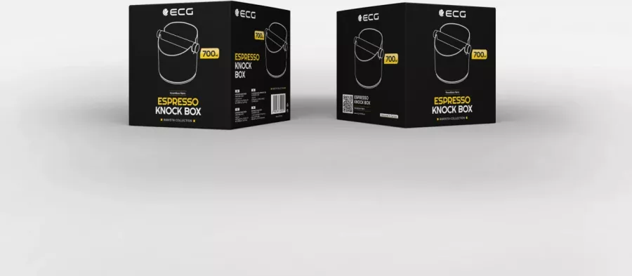Recipient pentru zat cafea ECG Knockbox Nero 700 ml otel inoxidabil