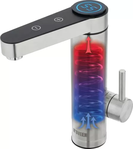 Robinet electric pentru încălzit apa Noveen IWH960 3600 W Montare pe blat Inox Clasa energetică A Protecție la supraincalzire — imaginea 5
