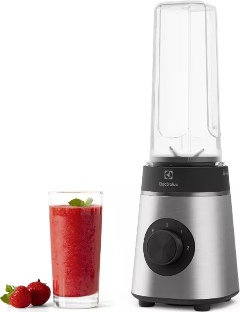 Blender sport Electrolux Create 4 E4SB1-4ST 350W 0.6l 2 viteze + funcție Pulse 2 recipiente on-the-go lame inox detasabile Inox — imaginea 4