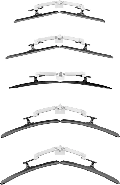 Braț Dublu Monitor Neomounts Ds65s-950wh2; Pentru Display-uri Cu Diagonale 24"-34", Sistem De Prindere Vesa 75x75~100x100, Greutate Maximă S — imaginea 4
