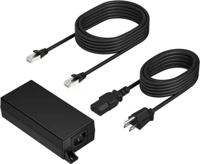Poly PoE++ 65W 2.5G Adapter with 3.66m CAT6A Cable and Power Cord