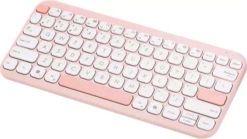 Tastatură wireless Asus Marshmallow KW100, Bluetooth 5.0, multi-device (3 dispozitive), scissor keys cursă 1,6 mm, 2 niveluri kickstand, 2×A — imaginea 5