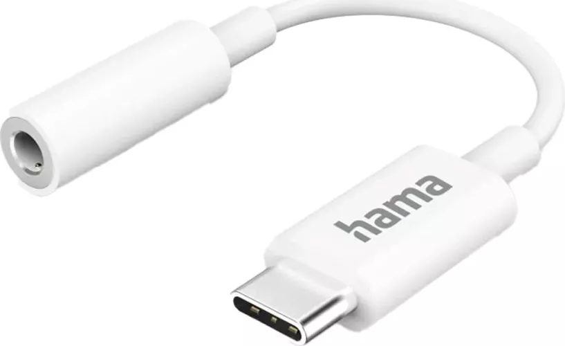 Adaptor audio Hama 201524, USB-C - Jack 3.5mm, alb — imaginea 3