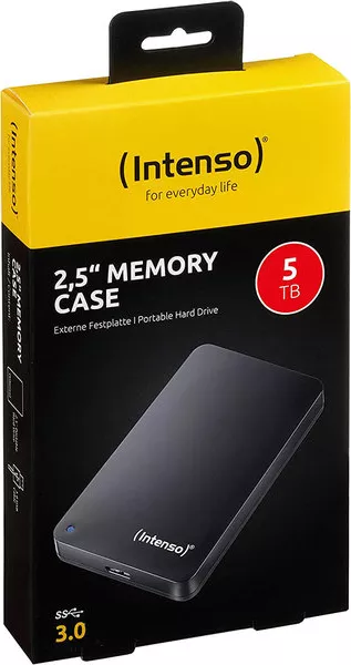 Hard Disk extern INTENSO Memory Case 2.5 5TB USB 3.0 negru