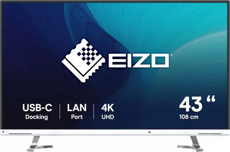 Televizor 108 cm 42.5" 4K Eizo IPS EV4340X-WT UHD UltraHD HDMi DisplayPort Boxe White