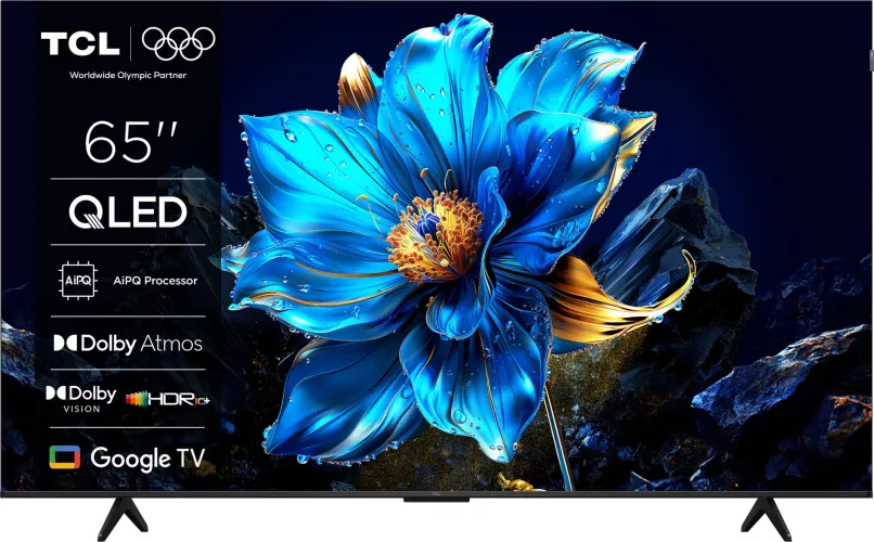 Smart 164 cm 65" 4K QLED TCL 65P7K Google UltraHD Clasa F Model 2025 - imagine 1