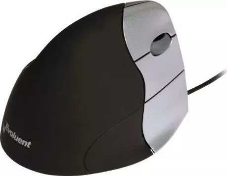 Mouse BakkerElkhuizen Evoluent VerticalMouse 3 BNEEVR/VM3RL, Optic, USB, cu fir, 2600 DPI, 7 Butoane, Negru — imaginea 3