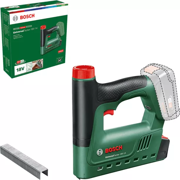 Capsator pe acumulator Bosch UniversalTacker 06032A7000, 18 V, 30 capse/min, capse de 11.4 mm, 14 mm cuie, 1000 capse tip 53, fără acumulato — imaginea 4