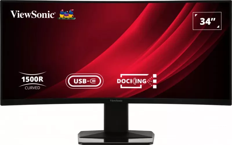 LED ViewSonic 34 VG3419C UWQHD DOCKING Type-C Display Port HDMI KVM Vesa Negru - imagine 1