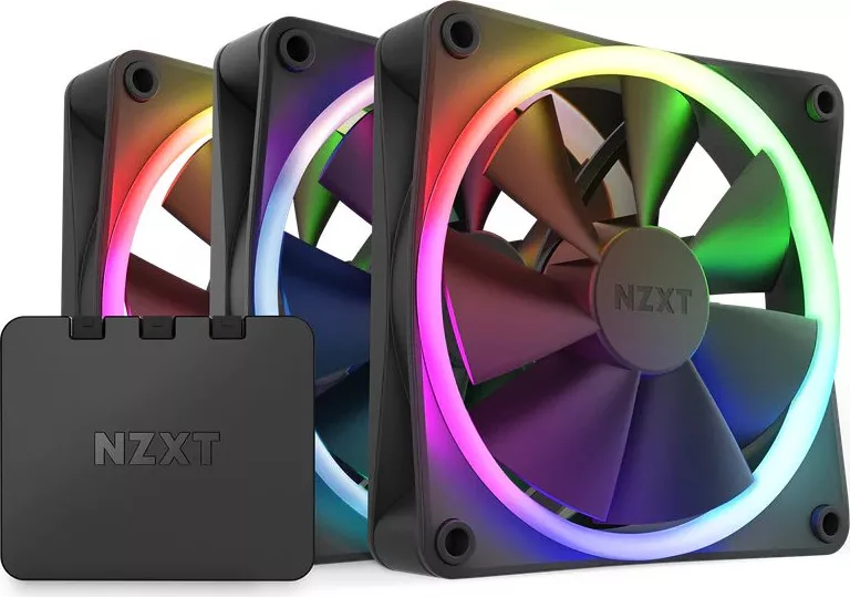 Ventilator / radiator Nzxt F120 RGB 120mm Three Fan Pack — imaginea 3