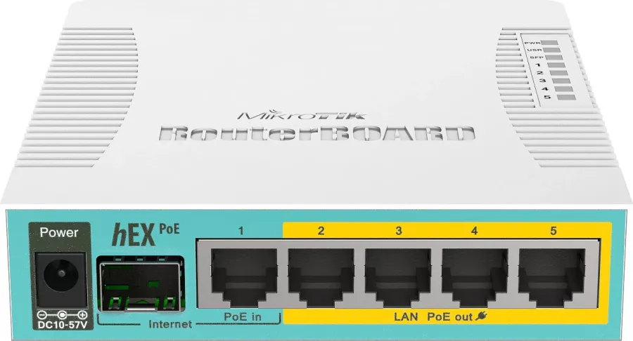 Router PoE Mikrotik RB960PGS hEX alb