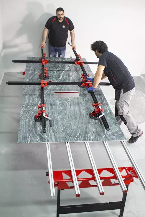 Masa de lucru SLAB pt. placi ceramice de dimensiuni mari 180cm 250kg - Masa de lucru SLAB pt. placi ceramice de dimensiuni mari 180cm 250kg -