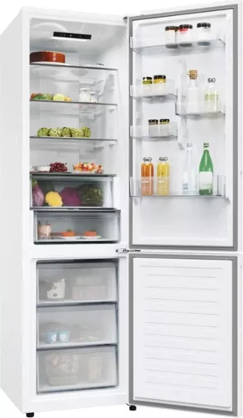 Combina frigorifică Candy ECN2CQTEW206, Total No Frost Circle Fresh, 409 litri, H 205cm, clasa E, Fresh Area, Humidity Area, albă — imaginea 4
