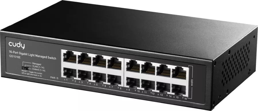 Switch Cudy GS1016E, 16 Porturi Full Gigabit, Ethernet cu WEB (light) management cu kit rack 19inch — imaginea 6