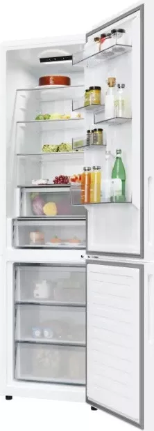 Combina frigorifică Candy ECN2CQTEW206, Total No Frost Circle Fresh, 409 litri, H 205cm, clasa E, Fresh Area, Humidity Area, albă — imaginea 6