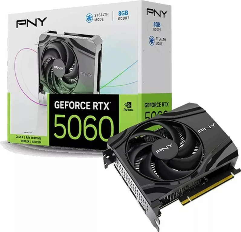 PNY GeForce RTX 5060 8GB GDDR7 128 bit Single Fan DLSS 4.0
