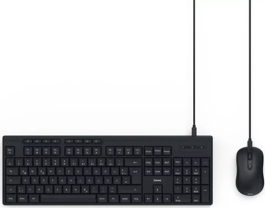 Set Mouse+Tastatura USB Hama CKM-200, 2000DPI, QWERTY RO, negru — imaginea 5