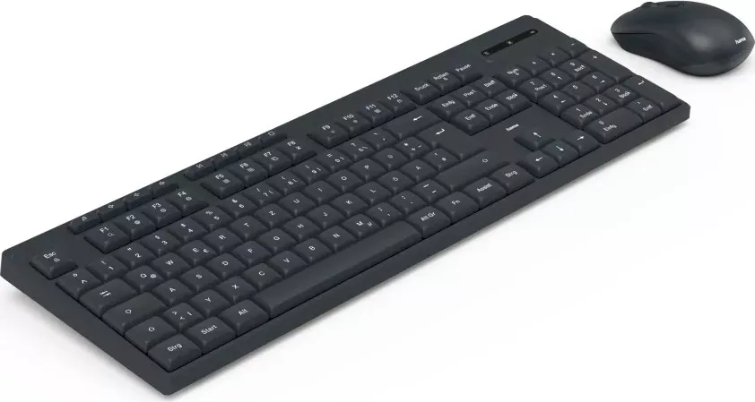 Tastatura cu Mouse Wireless Hama WKM-200, 1600dpi, QWERTY RO, negru — imaginea 6