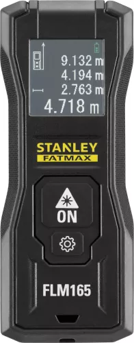 Telemetru laser Stanley Fatmax FMHT77165-0, 50 m distanță măsurare, +/- 1.5 mm abatere măsură, funcție pitagora, măsurare continua, metric/i — imaginea 4
