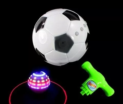 Jucarie Titirez Automat Model Minge Fotbal Muzica Joc de Lumini Alb