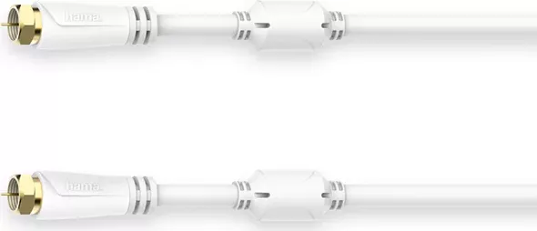 Cablu Coaxial Hama 205255, 10m, placat aur, alb — imaginea 4