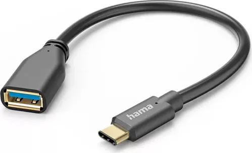 Cablu adaptor OTG USB C - USB A Hama 201605, negru — imaginea 6