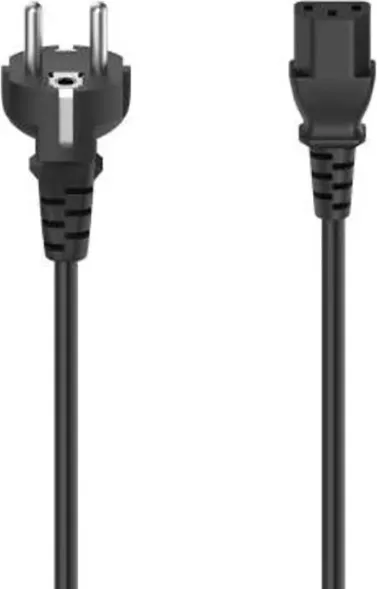 Cablu de alimentare cu 3 pini IEC Hama 200738, 2.5m, negru — imaginea 3