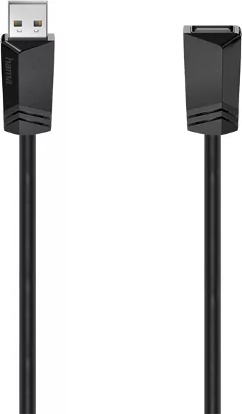 Cablu extensie USB 2.0 Hama 200620, 3m, negru — imaginea 3