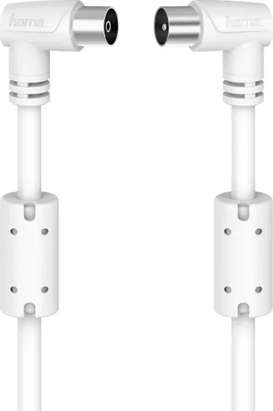 Cablu video Coaxial Hama 205057, 3m, 90dB, 90grade (Alb) — imaginea 3