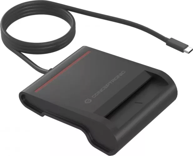 Cititor de carduri Conceptronic Smart ID Card USB 2.0 SCR01BC negru