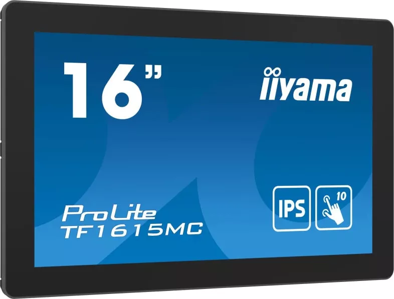 touchscreen Iiyama 16" IPS, ProLite, FHD, VGA HDMI DP IP65, negru
