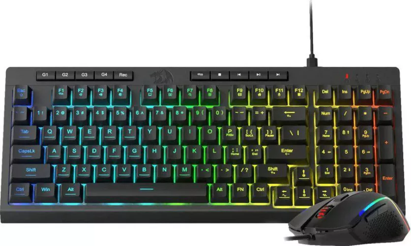 Kit tastatura și mouse cu fir Redragon S141, Iluminare RGB, Negru — imaginea 4