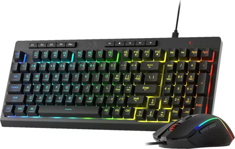 Kit tastatura și mouse cu fir Redragon S141, Iluminare RGB, Negru — imaginea 3