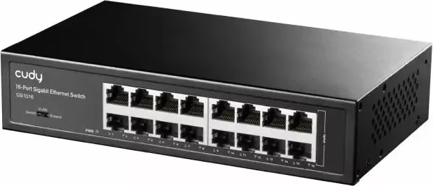 Switch Cudy GS1016, 16 porturi, 10/100/1000, Auto-MDI/MDIX pentru 19"rack — imaginea 3