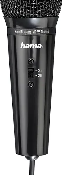 Microfon Hama MIC-P35 Allround 3.5Mm Jack Plug Negru — imaginea 4
