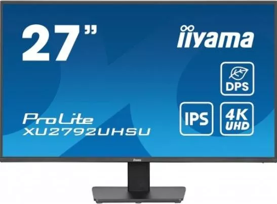 Iiyama 27" IPS UHD 3840x2160 HDMI DisplayPort Boxe Pivot negru - imagine 1