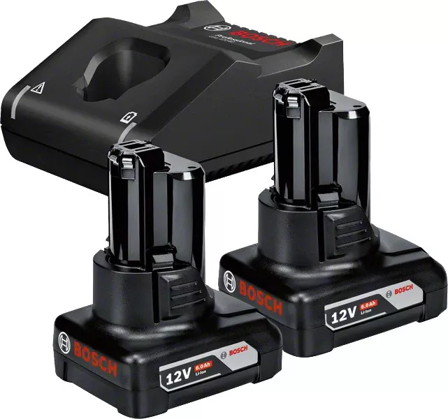 Set 2 acumulatori și incarcator Bosch Professional 1600A01B20, 12 V, 6 Ah, Li-Ion — imaginea 3