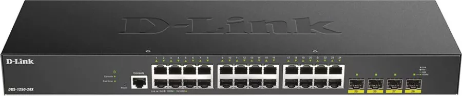 Switch D-Link DGS-1250-28X cu 28 porturi 10 Gigabit Smart Managed — imaginea 3