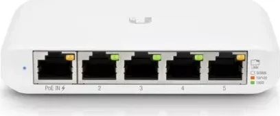 Switch Ubiquiti USW-Flex-Mini-5, UniFi, 5x RJ45 1000Mbps, 1x PoE In, pachet de 5, Alb — imaginea 3