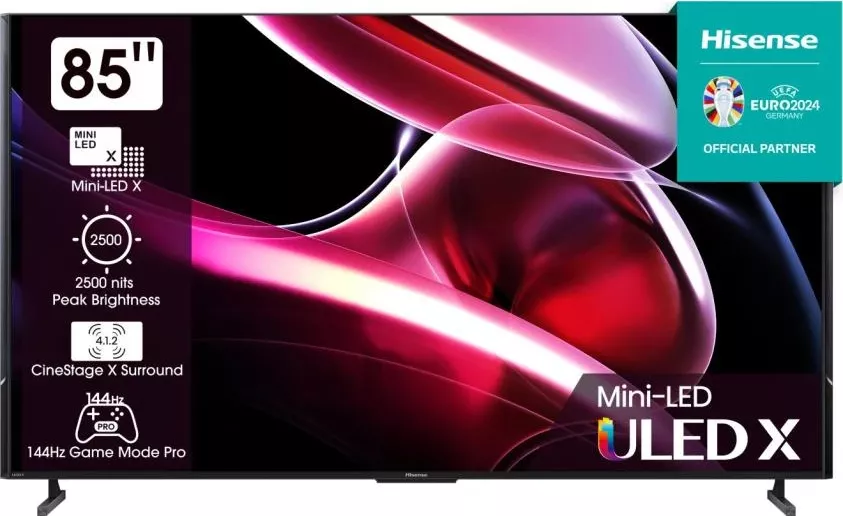 Smart 216 cm 85" 4K ULED Hisense Mini-LED 85UXKQ UltraHD 144 Hz Clasa F
