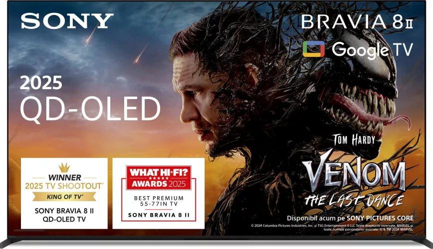 Televizor Smart 139 cm 55" 4K OLED Sony BRAVIA 8M2 55XR8M2 Google UltraHD 100 Hz Clasa F Model 2025