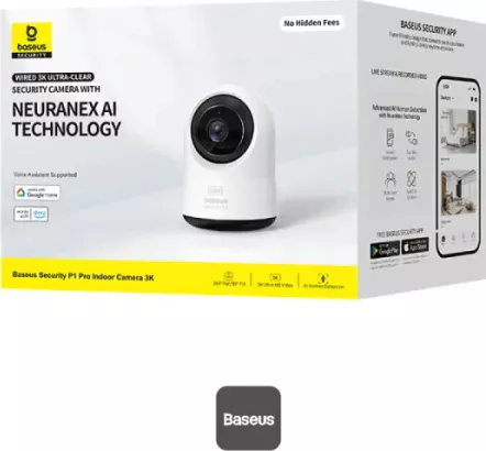 Camera de supraveghere Wireless Baseus P1 Pro cu Pan/Tilt 360 grade, 5MP, 3K, 8x Digital Zoom, Smart Detection, Smart Tracking, Two-Way Talk — imaginea 6