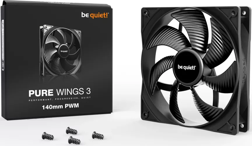 Ventilator be quiet! PURE WINGS 3 140mm PWM, BL108 — imaginea 2