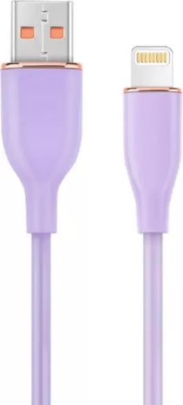 Cablu de date Gembird CC-USB2S-AM8PM-1.5M-P USB-A - Lightning 1.5m Mov — imaginea 3