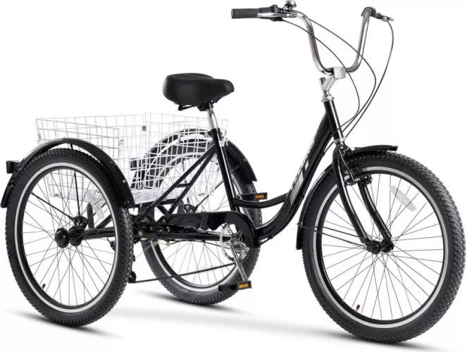Bicicleta Triciclu cu Roti de 24 V24618A Echipare Shimano Frana fata