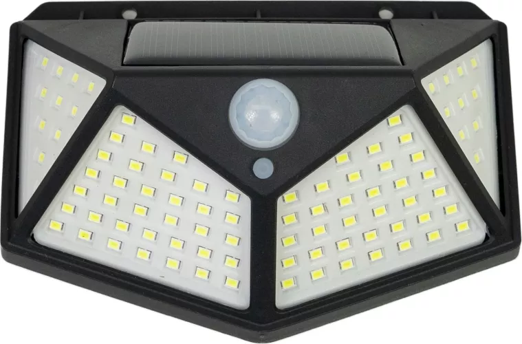 Réflecteur LED PNI GreenHouse WS100 – 100 W Avec Panneau Solaire Et Batterie