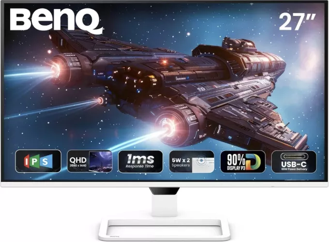 BenQ 27" 200Hz IPS 1ms EW270Q QHD 2560x1440 HDMI DisplayPort Boxe alb