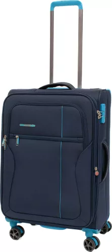 Troler Ultralight Albastru inchis / Turcoaz 69x42x26 cm 3.22 kg expandabil 30