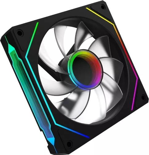 Ventilator Aqirys 6P-12SRB17B-ARGB Reverse Blade, 120mm, 120mm (Negru) — imaginea 5