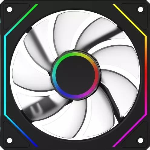 Ventilator Aqirys 6P-12SRB17B-ARGB Reverse Blade, 120mm, 120mm (Negru) — imaginea 4
